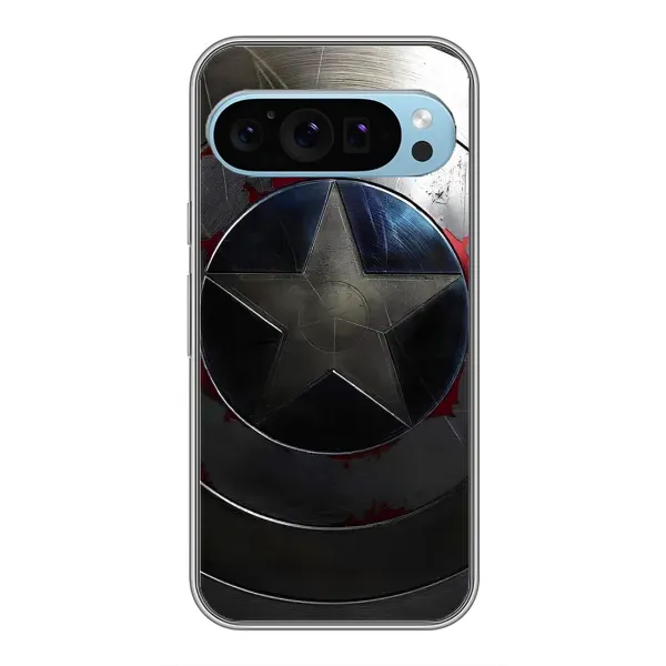 Чехол с рисунком «Ретро Щит Капитана» для Google Pixel 9