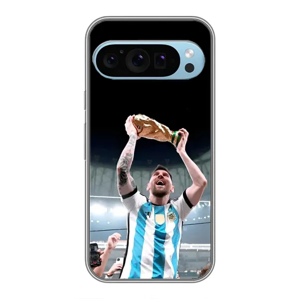 Чехол с рисунком «Счастливый Месси» для Google Pixel 9