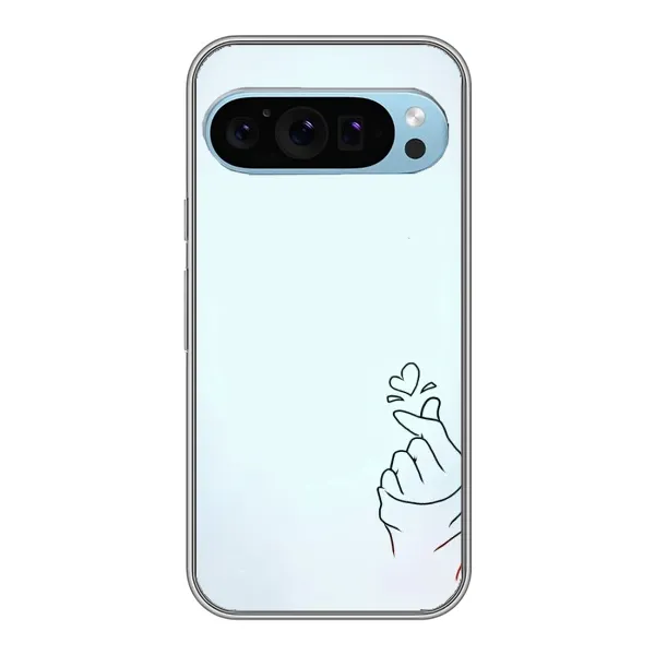 Чохол з малюнком «Сердечко на блакитному» для Google Pixel 9 Чохол з малюнком «Сердечко на блакитному» для Google Pixel 9