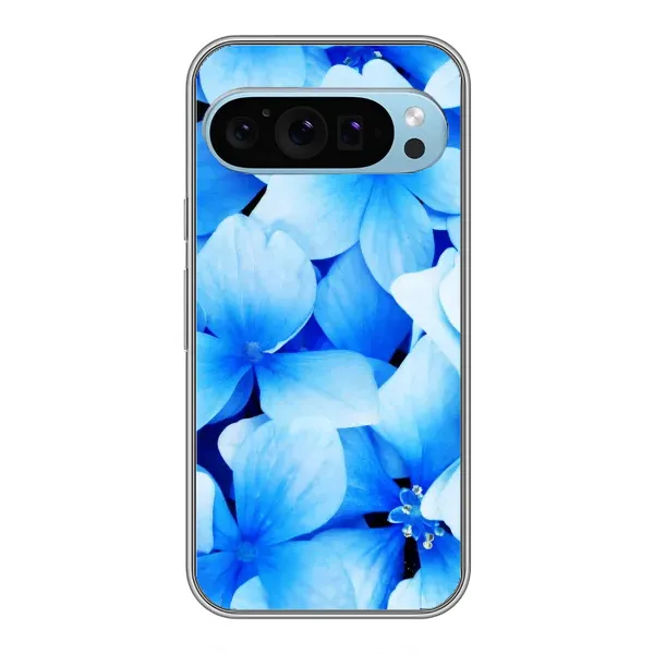 Чехол с рисунком «Синие цветы» для Google Pixel 9
