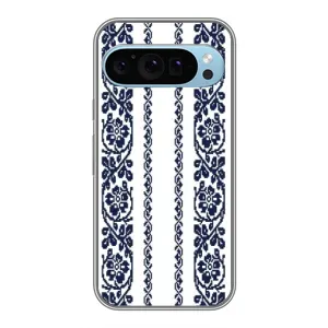 Силіконовый Чохол на Google Pixel 9 з картинкой Вишиванки (Синя вишиванка)