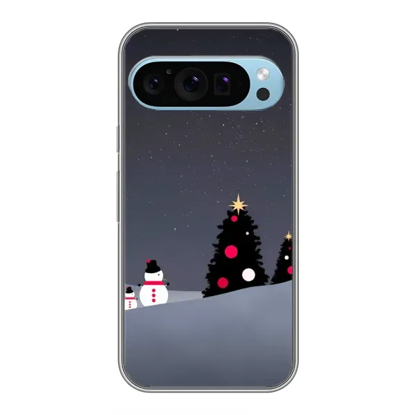 Чехол с рисунком «Снеговички» для Google Pixel 9