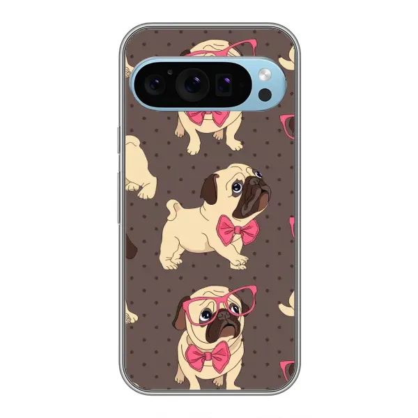 Чехол с рисунком «Собачки Мопсики» для Google Pixel 9 Чехол с рисунком «Собачки Мопсики» для Google Pixel 9