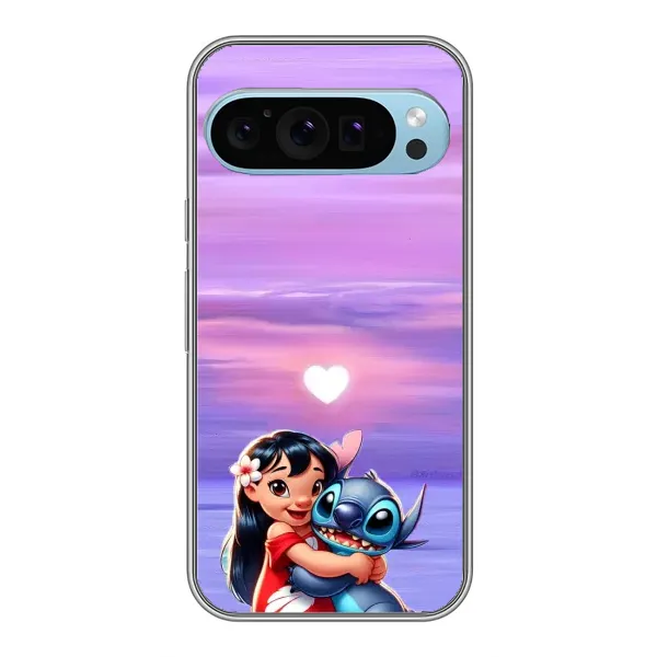 Чехол с рисунком «Стич и Лило» для Google Pixel 9 Чехол с рисунком «Стич и Лило» для Google Pixel 9