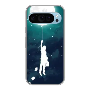Чехол (ТПУ) с планетами на Google Pixel 9 (To The moon)