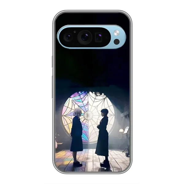 Чехол с рисунком «Уэнсдей и Энди» для Google Pixel 9