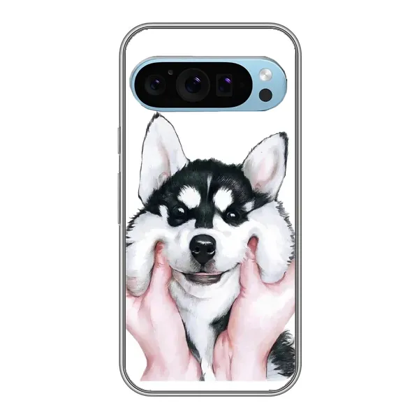 Чехол с рисунком «Собака Хаски» для Google Pixel 9 Чехол с рисунком «Собака Хаски» для Google Pixel 9