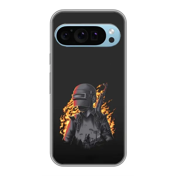 Чехол с рисунком «В огне» для Google Pixel 9 Чехол с рисунком «В огне» для Google Pixel 9