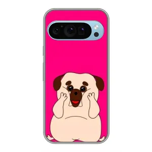 Чохол (ТПУ) Милі песики для Google Pixel 9 (Веселий Мопсік)
