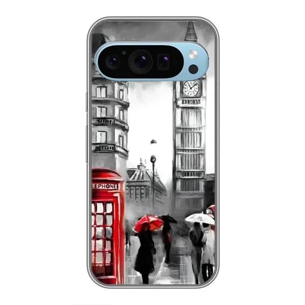 Чехол с рисунком «Вид на Биг Бен» для Google Pixel 9