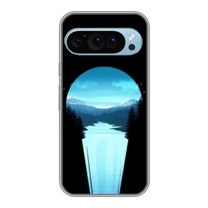 Летний Чехол на Google Pixel 9 (Синий Водопад)