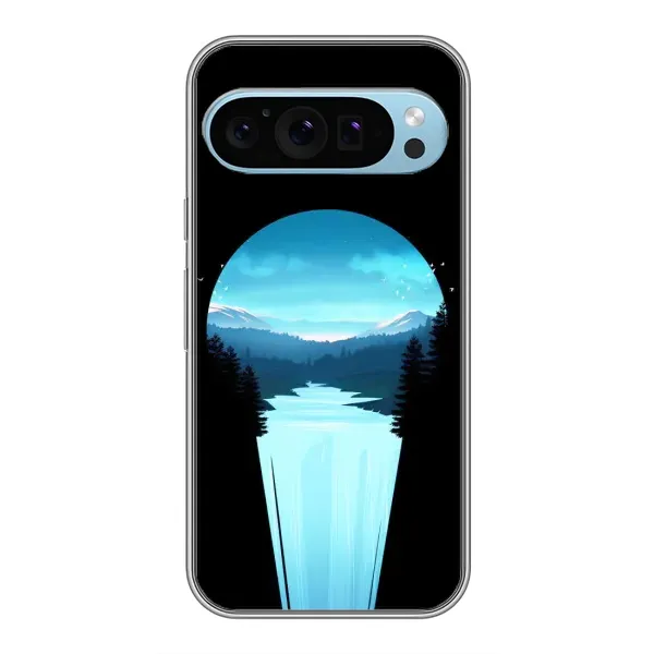 Чехол с рисунком «Синий Водопад» для Google Pixel 9