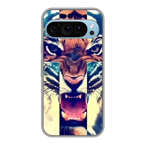 Чехол с рисунком «Яркий Тигр» для Google Pixel 9