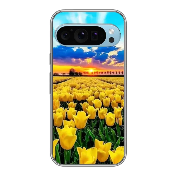 Чехол с рисунком «Желтые тюльпаны» для Google Pixel 9 Чехол с рисунком «Желтые тюльпаны» для Google Pixel 9
