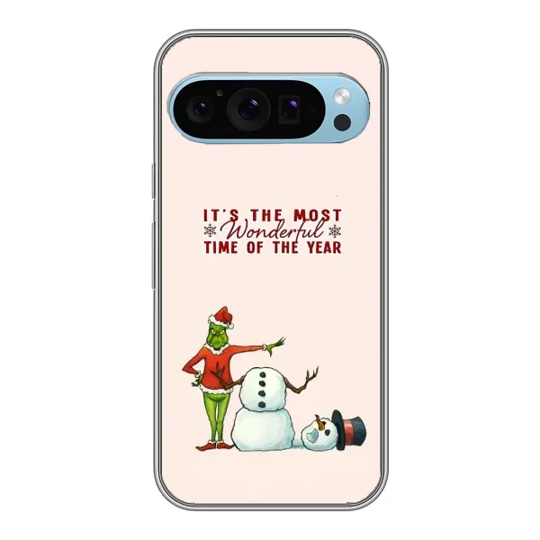 Чехол с рисунком «Злой Гринч» для Google Pixel 9 Чехол с рисунком «Злой Гринч» для Google Pixel 9