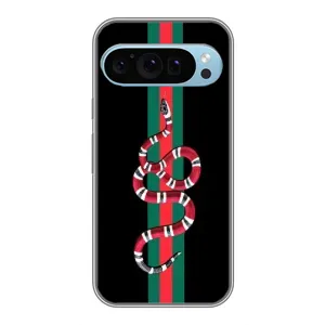 Чехлы Бренд GUCCI для Google Pixel 9 (Змей Гуччи)