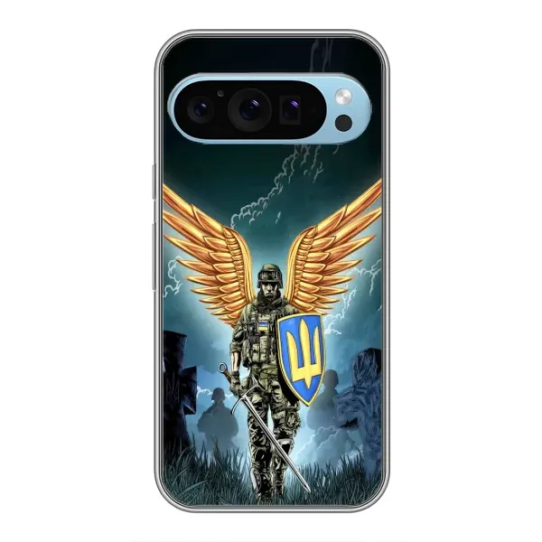 Чехол с рисунком «ЗСУ з крильями» для Google Pixel 9