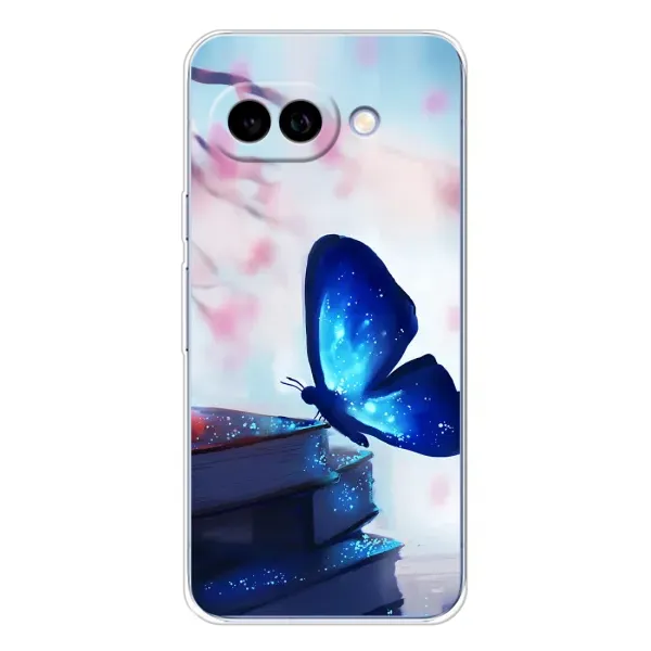 Чехол с рисунком «Бабочка синяя» для Google Pixel 9A Чехол с рисунком «Бабочка синяя» для Google Pixel 9A