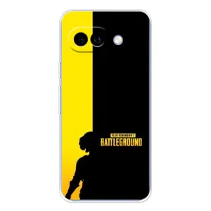 Чехол (TPU) с картинкой "Лого Пабг" на Пиксель 9А (Battlegrounds)