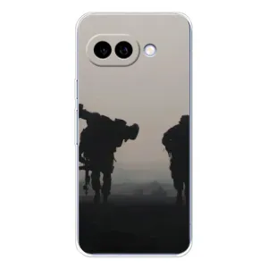 Чехлы на военную тематику для Google Pixel 9A (Бой солдат)