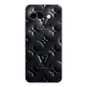 Текстурный Чехол Louis Vuitton для Пиксель 9А (Черный ЛВ)