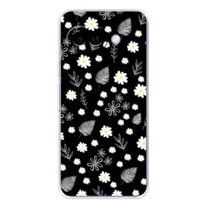 Чохли з тематикою "КВІТИ" на Google Pixel 9A (цвітіння на чорному)