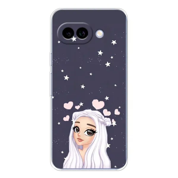 Чохол з малюнком «Дівчина та серця» для Google Pixel 9A