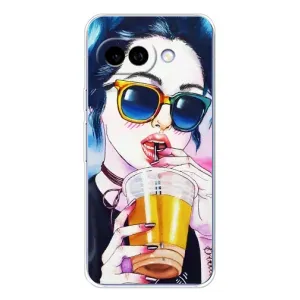 Чохол з картинкою Модні Дівчата Google Pixel 9A (Дівчина з коктейлем)