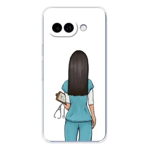 Силиконовый бампер (Работники) на Google Pixel 9A (Доктор)