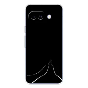 Чехол с картинками на черном фоне для Google Pixel 9A (Дорога)