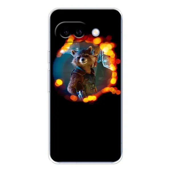 Чехол с рисунком «Енот Ракета» для Google Pixel 9A
