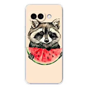 Силиконовый Чехол с Енотами на Google Pixel 9A (Енот)
