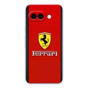 Силіконовий бампер з картинкою машини на Google Pixel 9A (Ferrari Logo)