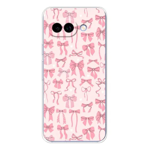 Чехол с рисунком «Фон бантики» для Google Pixel 9A Чехол с рисунком «Фон бантики» для Google Pixel 9A