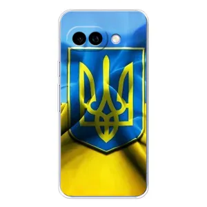 Чохол з картинкою (Патріотичний ГЕРБ) на Google Pixel 9A (Герб і Прапор України)