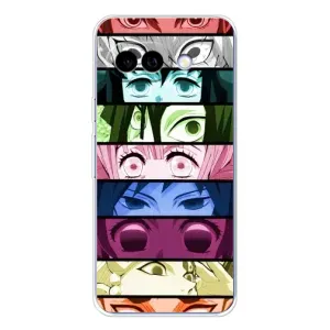Силиконовые чехлы с глазами Anime для Пиксель 9А