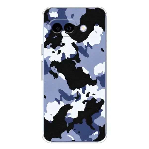 Чехол с рисунком «Камуфляжный Серый» для Google Pixel 9A