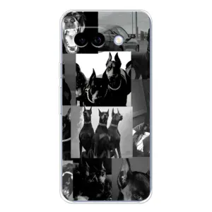 Чохол з малюнком «Колаж Доберман» для Google Pixel 9A