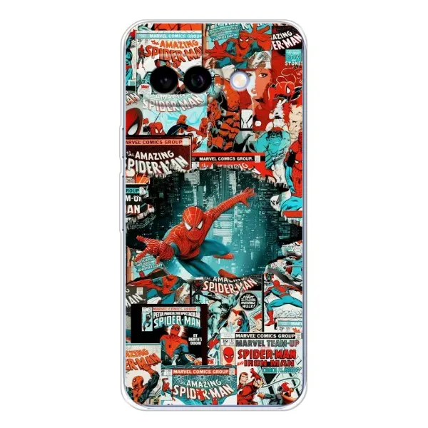 Чехол с рисунком «Комиксы Человек Паук» для Google Pixel 9A Чехол с рисунком «Комиксы Человек Паук» для Google Pixel 9A