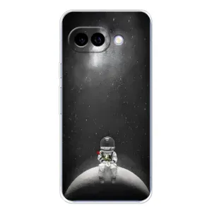 Силіконовый Чохол з принтом "Космонавти" на Google Pixel 9A (Космонавт романтик)