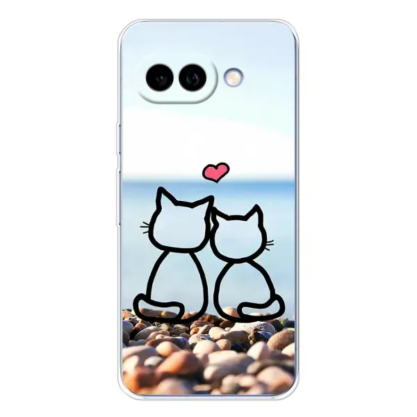 Чехол с рисунком «Котейки» для Google Pixel 9A