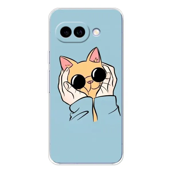 Чехол с рисунком «КОТИК в очках» для Google Pixel 9A Чехол с рисунком «КОТИК в очках» для Google Pixel 9A