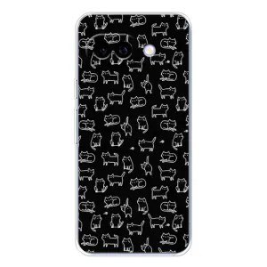 Чехол на тематику: Коты для Google Pixel 9A (Котики на черном)