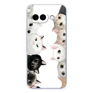 Силиконовый чехол с котиком для Google Pixel 9A (Коты)