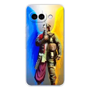 Чехол с картинкой (Патриотический КОЗАК) на Google Pixel 9A (Козак с крыльями)