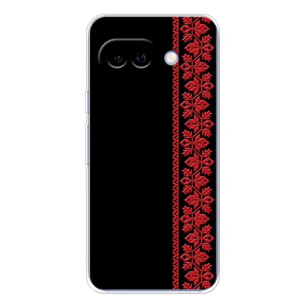 Чехол с рисунком «Красная Вышиванка» для Google Pixel 9A Чехол с рисунком «Красная Вышиванка» для Google Pixel 9A