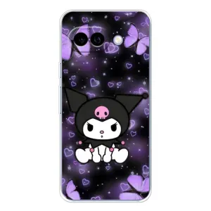 Чехол с персонажем Куроми на Google Pixel 9A (Куроми на черном)
