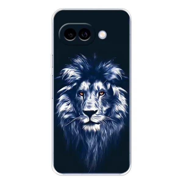 Чехол с рисунком «Лев - синий» для Google Pixel 9A Чехол с рисунком «Лев - синий» для Google Pixel 9A