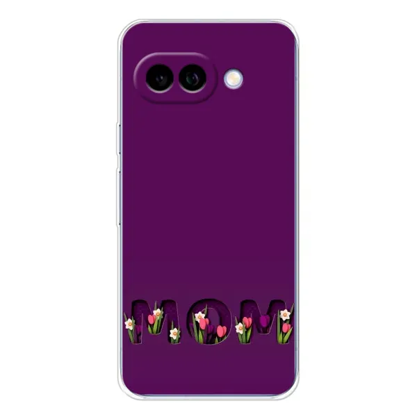 Чехол с рисунком «Мама с цветами» для Google Pixel 9A Чехол с рисунком «Мама с цветами» для Google Pixel 9A
