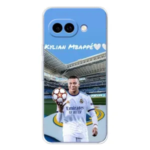 Чехол (TPU) с Футболистом на Google Pixel 9A (Mbappe Real)